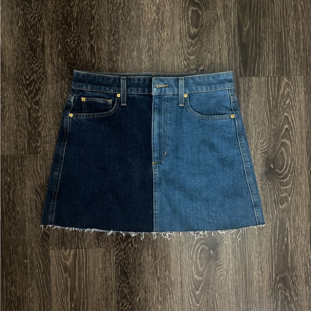Joe’s Jeans Two-Tone Denim Skirt